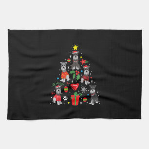 Linge De Cuisine Schnauzer Arbre de Noël Ornement Drôle chien anima