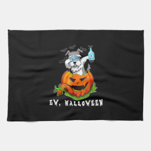 Linge De Cuisine Schnauzer Miniature Ew Laver Citrouille Halloween