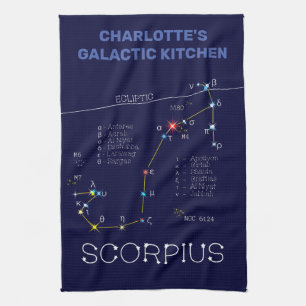 Linge De Cuisine Scorpie Constellation Zodiaque
