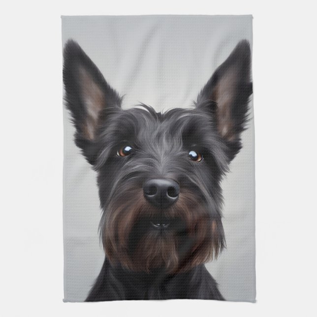 Linge De Cuisine Scottish Terrier (Vertical)