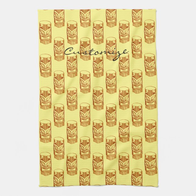 Linge De Cuisine Sculpture Gold Tiki Thunder_Cove (Vertical)