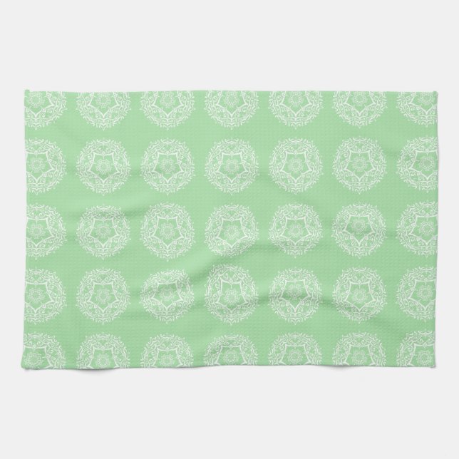 Linge De Cuisine Seafoam Mandala (Horizontal)
