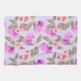 Linge De Cuisine Seamless light plum fruits purple berries cherry p