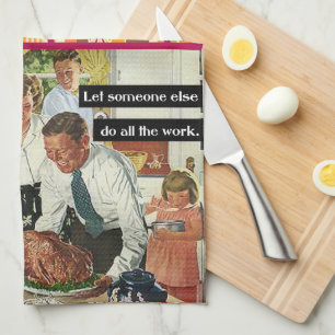 Linge De Cuisine Secret au dîner Thanksgiving Parfait Vintage