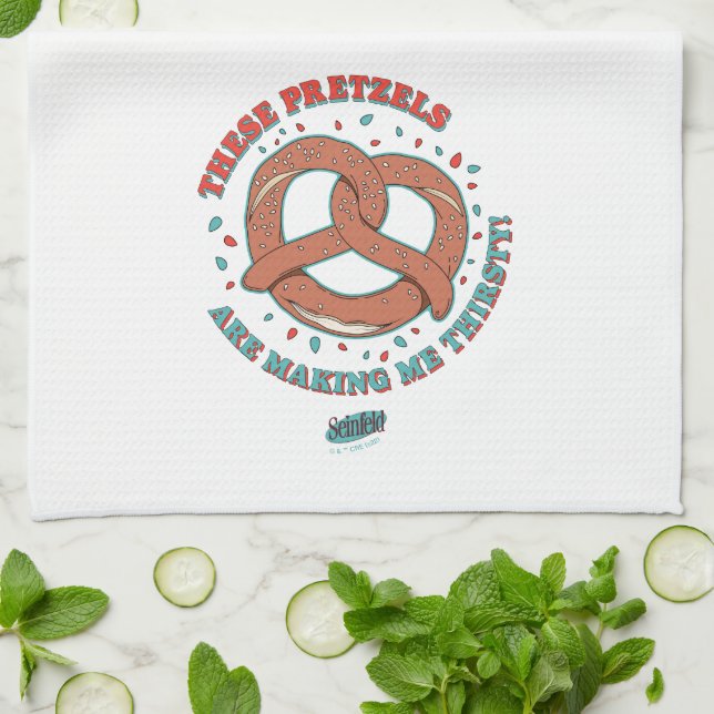 Linge De Cuisine Seinfeld | Ces Pretzels me donnent soif (Plié)