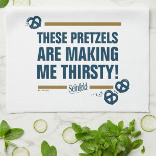 Linge De Cuisine Seinfeld Graphique de typographie "Ces Pretzels"