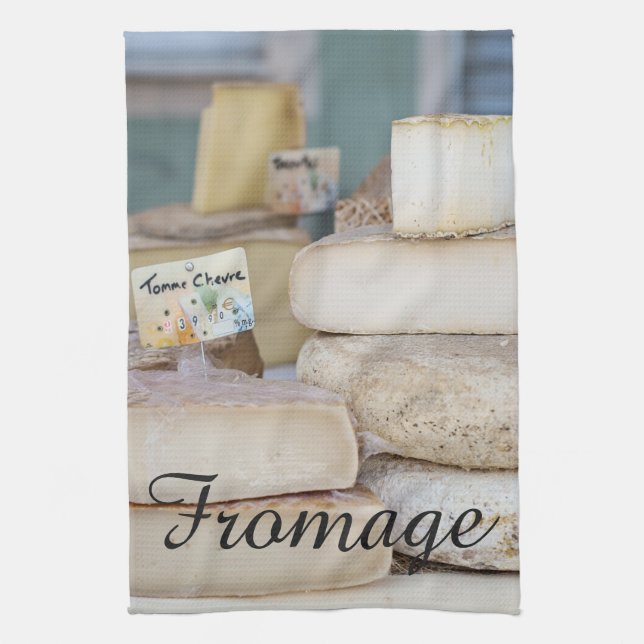Linge De Cuisine Sélection française rustique de fromage (Vertical)