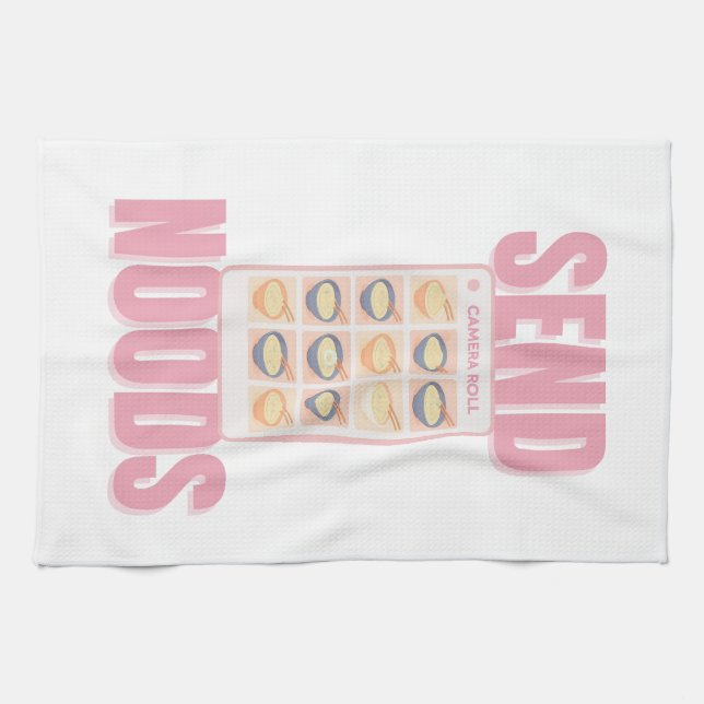 Linge De Cuisine Send Noods Pink Noodle Camera Roll Illustration (Horizontal)