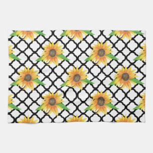 Linge De Cuisine Sens floral de tournesol