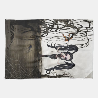 Linge De Cuisine Sepia Goth Girl