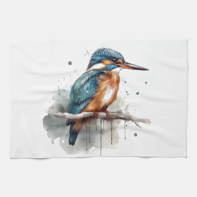 Linge De Cuisine Sérénité du martin-pêcheur (Horizontal)