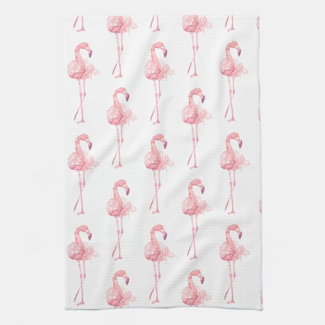 Linge De Cuisine Série Flamingo Tendre Design 2 (Vertical)