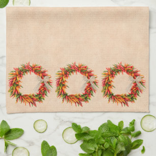 Linge De Cuisine Serre-couronne Ristra dans le sud-ouest du Chili