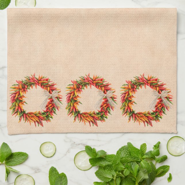 Linge De Cuisine Serre-couronne Ristra dans le sud-ouest du Chili (Plié)