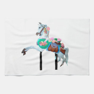 LINGE DE CUISINE "SERVIETTE DE CUISINE DE CHEVAL DE CARROUSEL "