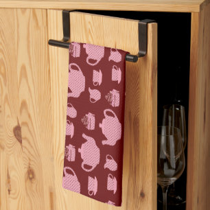 Linge De Cuisine Set de thé à base de pois rose en Bourgogne