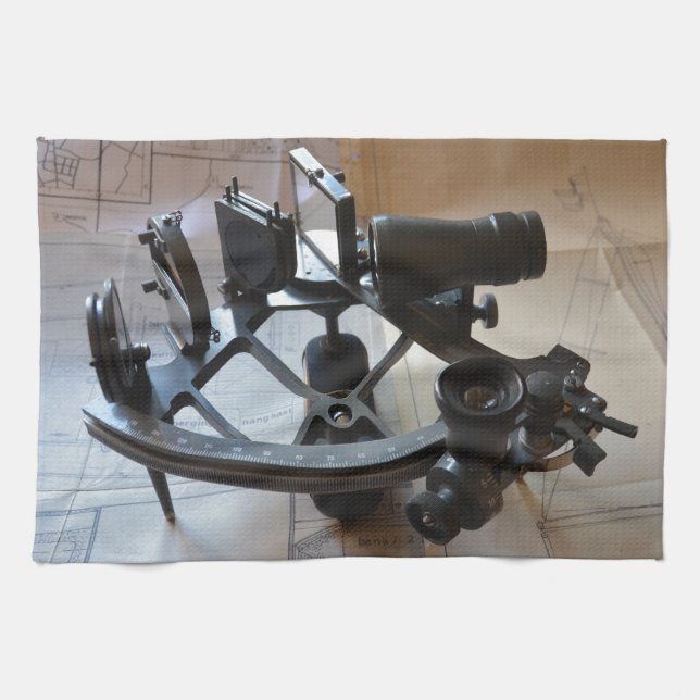 Linge De Cuisine Sextant Antique (Horizontal)
