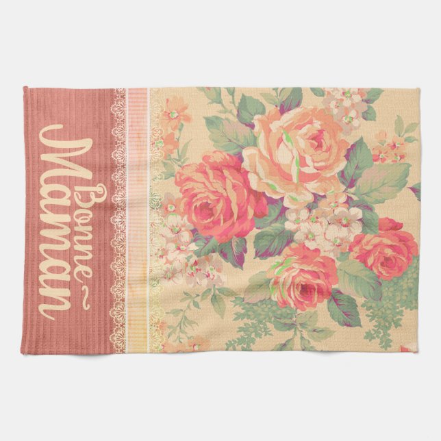 Linge De Cuisine Shabby Chic Grand-mère Bonne-Maman (Horizontal)