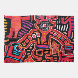 Linge De Cuisine Shaman Tribal Indien Cuna Avec Vans