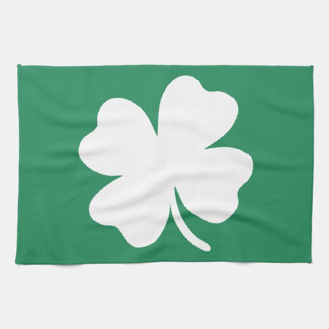 Linge De Cuisine Shamrock Saint Patricks Day Irlande (Horizontal)