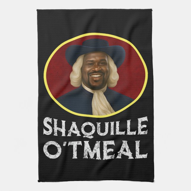 Linge De Cuisine Shaquille avoine drôle mème (Vertical)