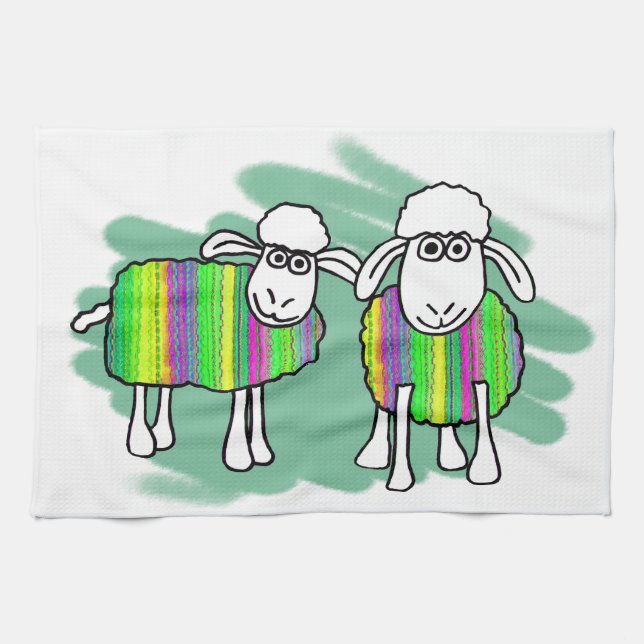 Linge De Cuisine Sheepy Teatowel (Horizontal)