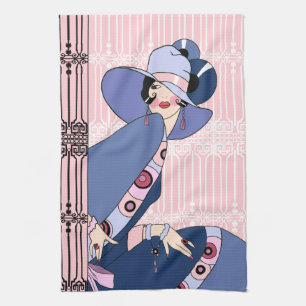 Linge De Cuisine Shelby, Madame d'art déco des années 1920 dans l