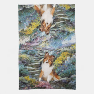 Linge De Cuisine Shetland Sheepdog Sheltie Art Cadeaux