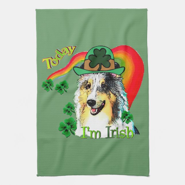 Linge De Cuisine Shetland Sheepdog St patrick (Vertical)