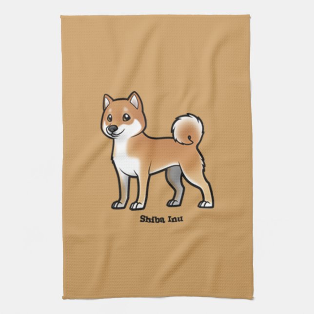 Linge De Cuisine shiba inu (Vertical)