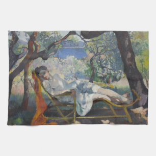 Linge De Cuisine Siesta (Jeanne Dormir dans le jardin méditerranéen