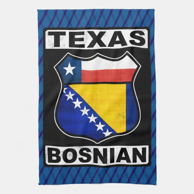 Linge De Cuisine Signe bosniaque américain du Texas (Vertical)