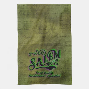 Linge De Cuisine Signe de la société Halloween Witch Salem Broom