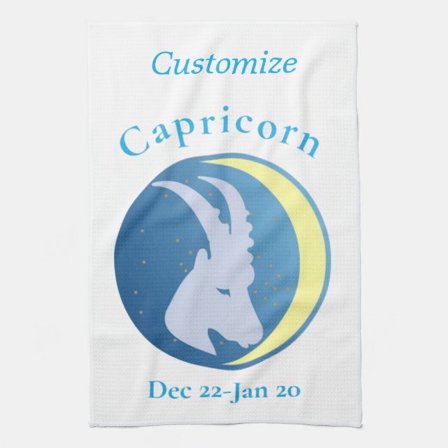Linge De Cuisine Signe du Capricorne Thunder_Cove (Vertical)