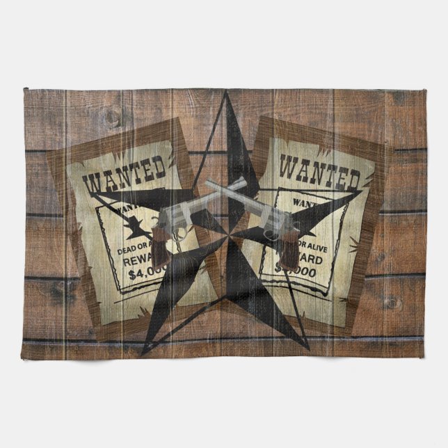 Linge De Cuisine SIGNE Recherché Rustique Texas Star Western Double (Horizontal)