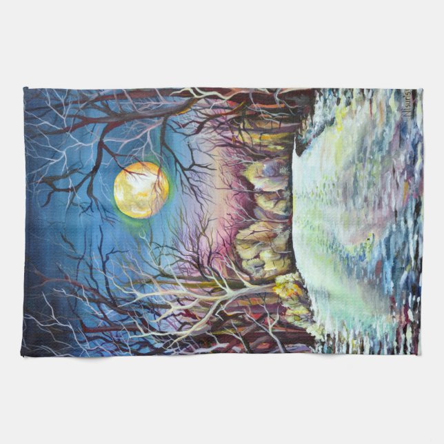 Linge De Cuisine Silent Night Winter (Horizontal)