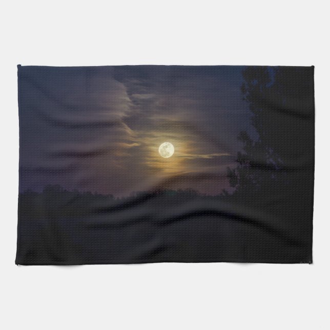 Linge De Cuisine Silhouette de lune (Horizontal)