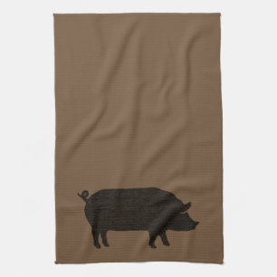 Linge De Cuisine Silhouette de porc