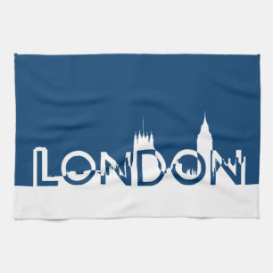 Linge De Cuisine Silhouette londonienne