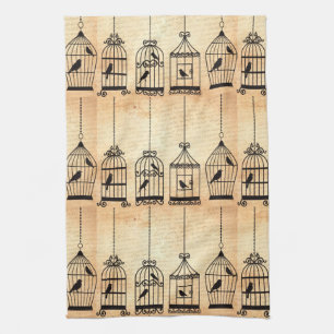 Linge De Cuisine Silhouettes de cage