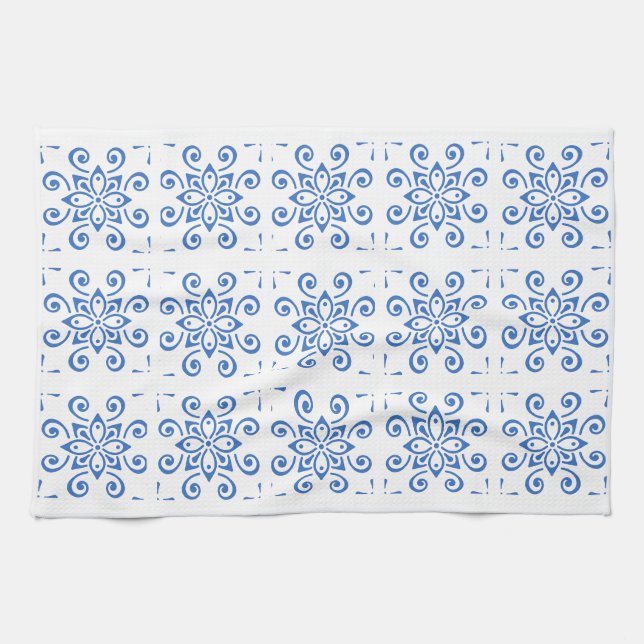 Linge De Cuisine Simple Azulejo  (Horizontal)