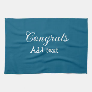 Linge De Cuisine Simple congratulation graduation add your