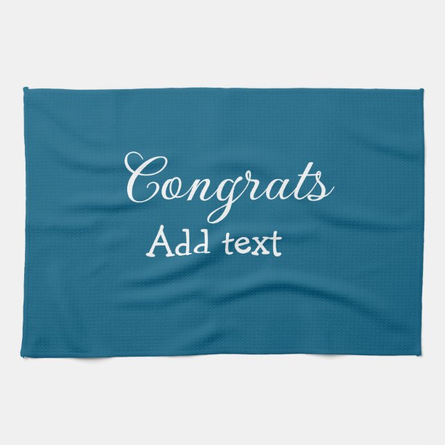 Linge De Cuisine Simple congratulation graduation add your (Horizontal)