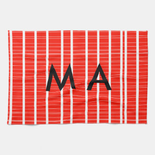 Linge De Cuisine Simple monogramme ajouter votre nom lettre man min