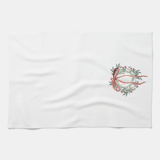 Linge De Cuisine Simple Wreath Kitchen Towel  (Horizontal)