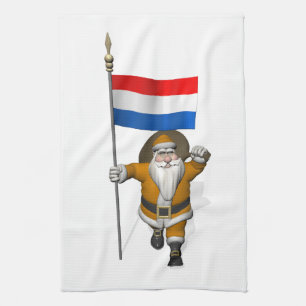 Linge De Cuisine Sinterklaas Avec Drapeau Du Pays-Bas