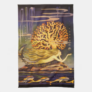 Linge De Cuisine Sirène vintage