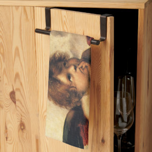 Linge De Cuisine Sistine Madonna Angels par Raphael Sanzio
