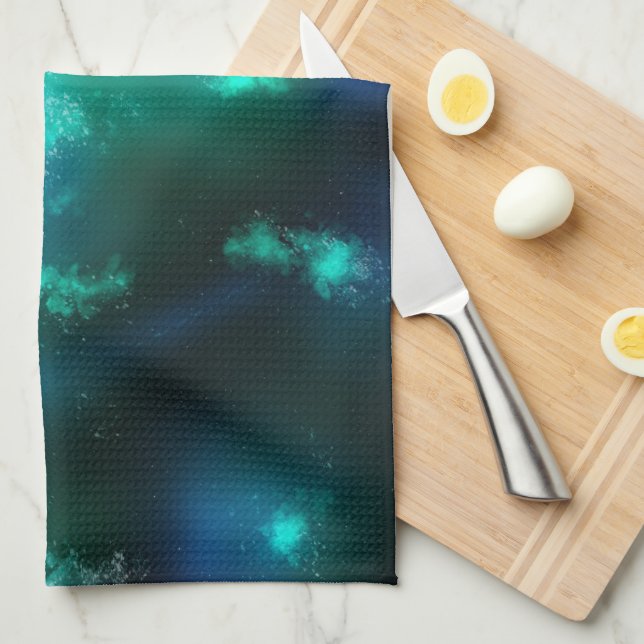 Linge De Cuisine Sky Emerald (Quart Plié)