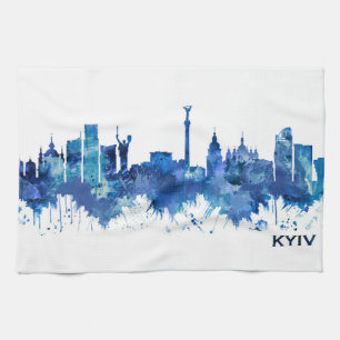 Linge De Cuisine Skyline bleu Kiev Ukraine